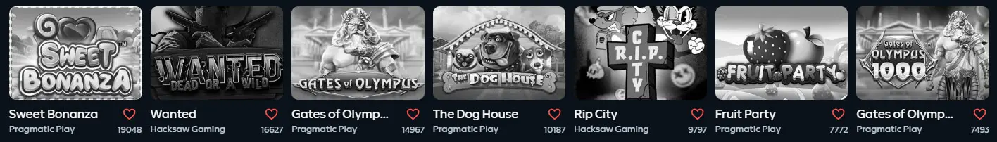 Les machines à sous proposées par GAMDOM CASINO